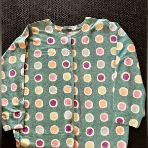 Nally & Millie Polka Dot Cardigan Sweater